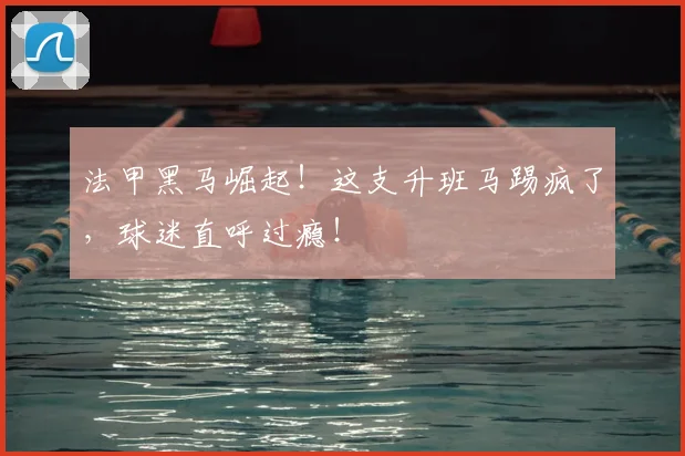 法甲黑马崛起！这支升班马踢疯了，球迷直呼过瘾！